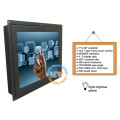 Marco abierto 10.4 &quot;pulgadas VGA TFT LCD pantalla táctil monitor con fuente de alimentación 12v